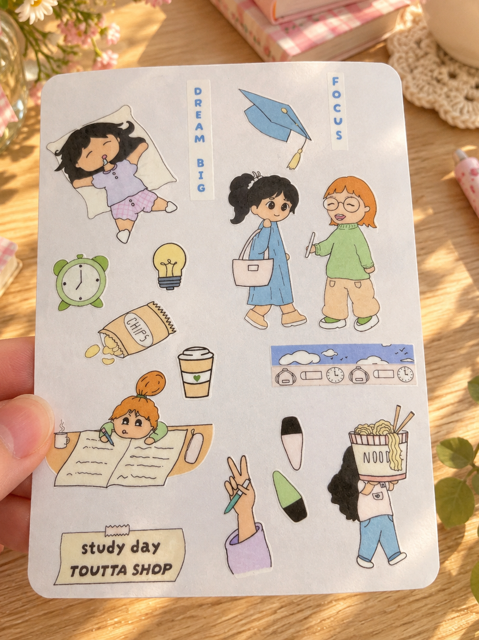Planche Stickers ~ Study Day